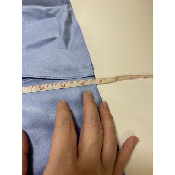 Amanda Uprichard Cecelia Maxi Dress Pale Baby Blue English Lavender Small Ruffle - Picture 5 of 9